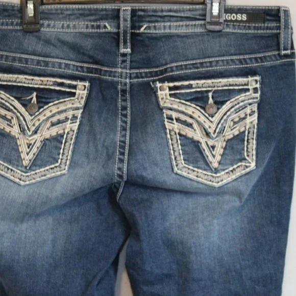 VIGOSS Capri Heritage Fit Jeans Thick Stitch Women's Size 16 H12054 - Picture 10 of 12